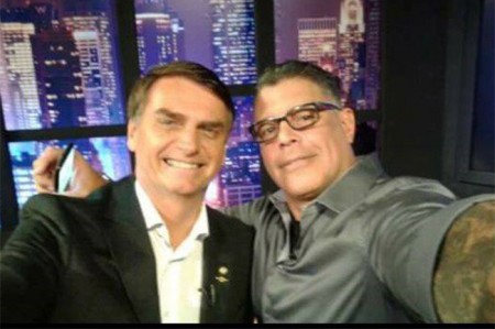 Alexandre Frota com Jair Bolsonaro em foto divulgada em redes sociais em 2015