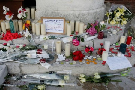 Homenagem às vítimas de ataque a uma igreja, em Saint-Etienne-du-Rouvray, no dia 26 de julho de 2016