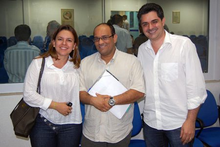 Pollyana Gama (PPS), Marcelo Pimentel e Ortiz Jr (PSDB) durante CPI do Ensino Superior realizada em setembro de 2011 na Câmara Municipal
