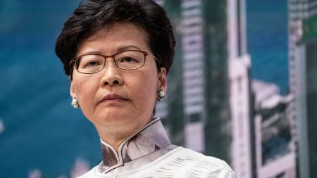 HONG KONG, HONG KONG - JUNE 15:  Carrie Lam, Hong Kong's chief executive, speaks during a news conference at Central Government Complex on June 15, 2019 in Hong Kong China. Hong Kong's Chief Executive Carrie Lam announced to delay a controversial China extradition bill and halt its progress on Saturday after recent clashes between the police and protesters outside government buildings over the bill that would allow suspected criminals to be sent to the mainland. An estimated 1 million people took to the streets on Sunday to protest against the bill as clashes between demonstrators and the police erupted after the peaceful march and many believe the proposed amendment would erode Hong Kong's legal protections, placing its citizens at risk of extradition to China. (Photo by Anthony Kwan/Getty Images)